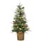 4ft. Pre-Lit & Pre-Decorated Scotch Creek Fir Entrance Artificial Christmas Tree, Warm White LED Lights